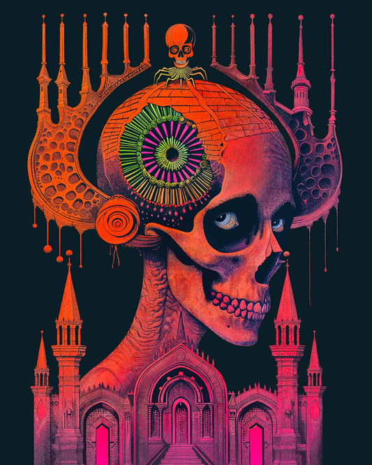 Vibrant skull